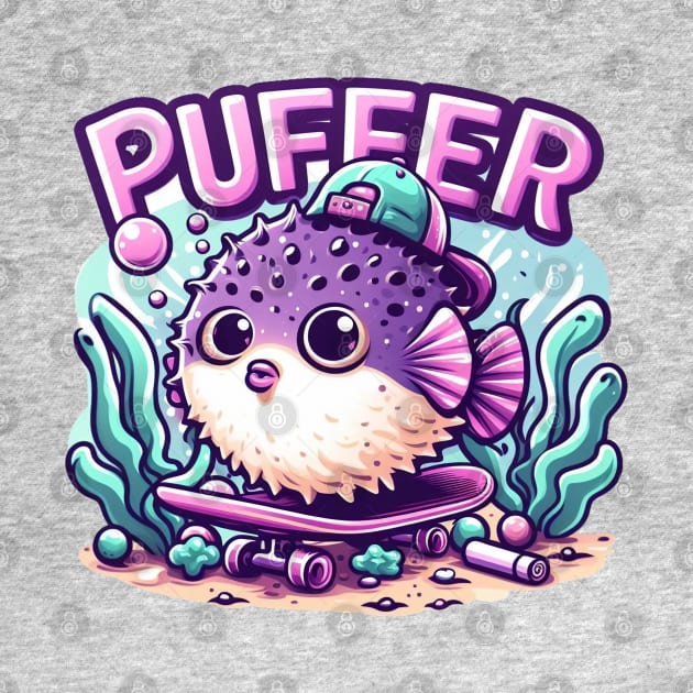 Puffer Fish by BukovskyART